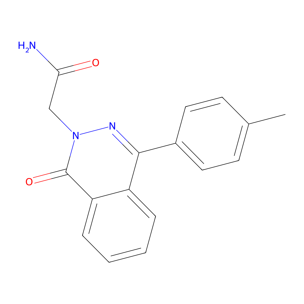 2-[4-(4-Methylphenyl)-1-oxophthalazin-2-yl]acetamide molecular structure, CAS 333742-05-5