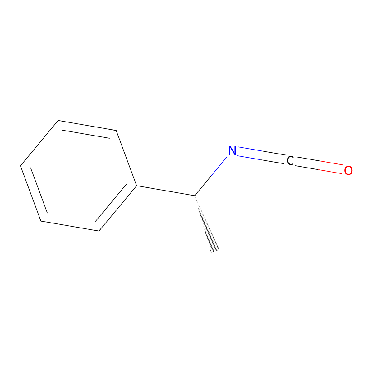 (R)-(+)-1-Phenylethyl isocyanate molecular structure, CAS 33375-06-3