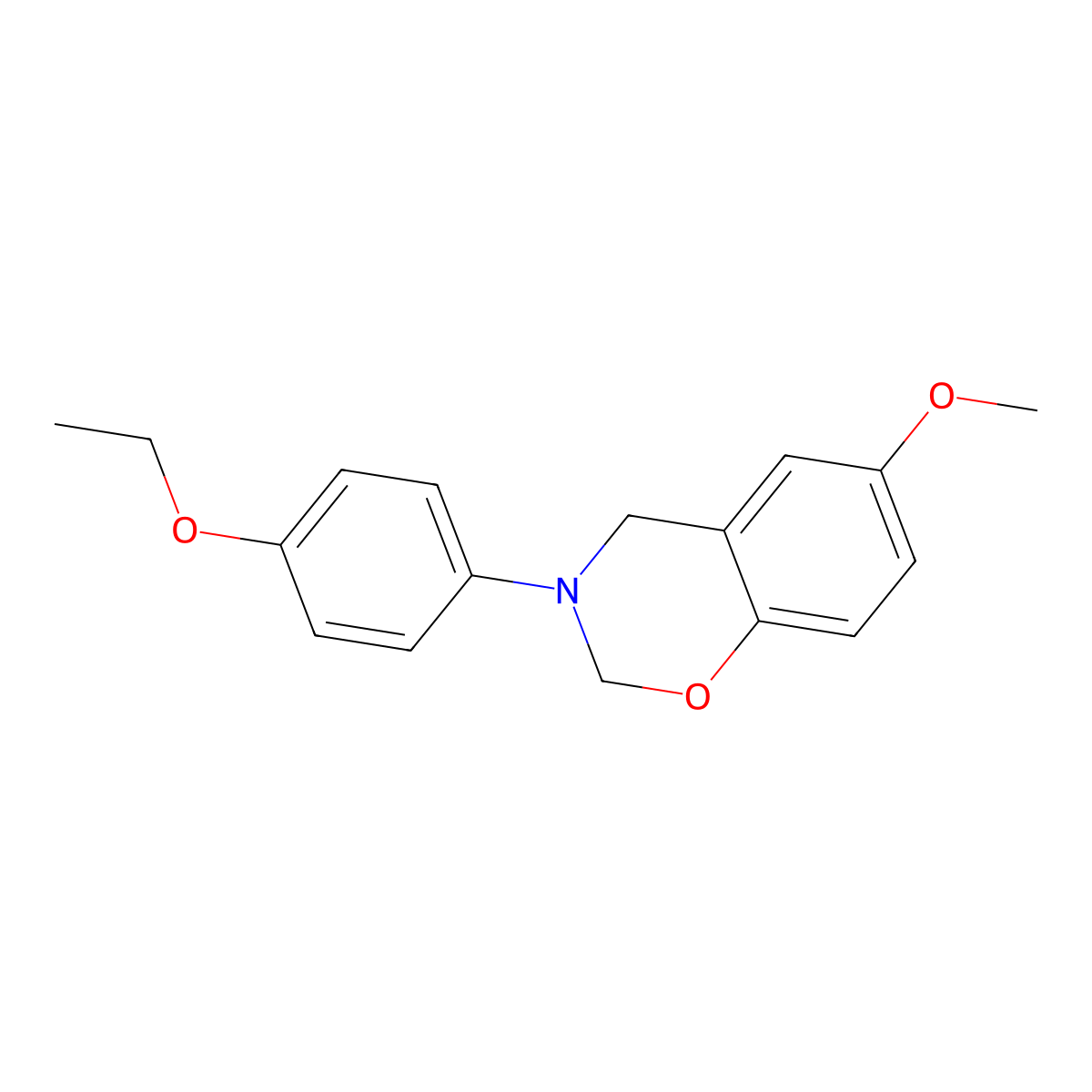 3-(4-Ethoxyphenyl)-6-methoxy-2,4-dihydro-1,3-benzoxazine molecular structure, CAS 333751-59-0