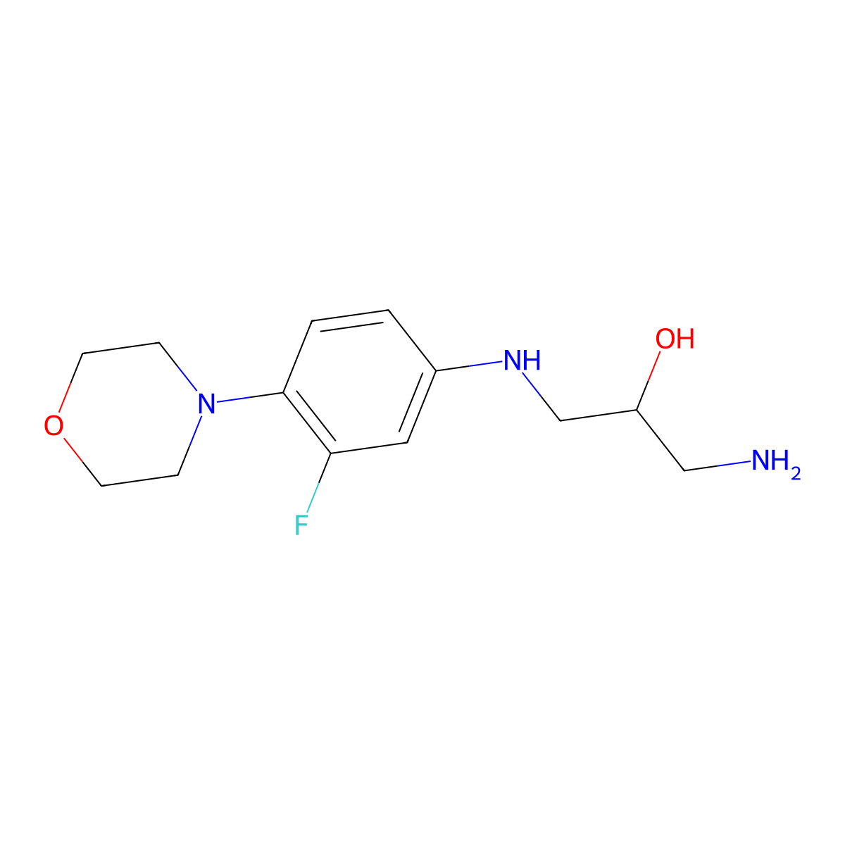 Desacetyl-N,O-descarbonyl Linezolid molecular structure, CAS 333753-72-3