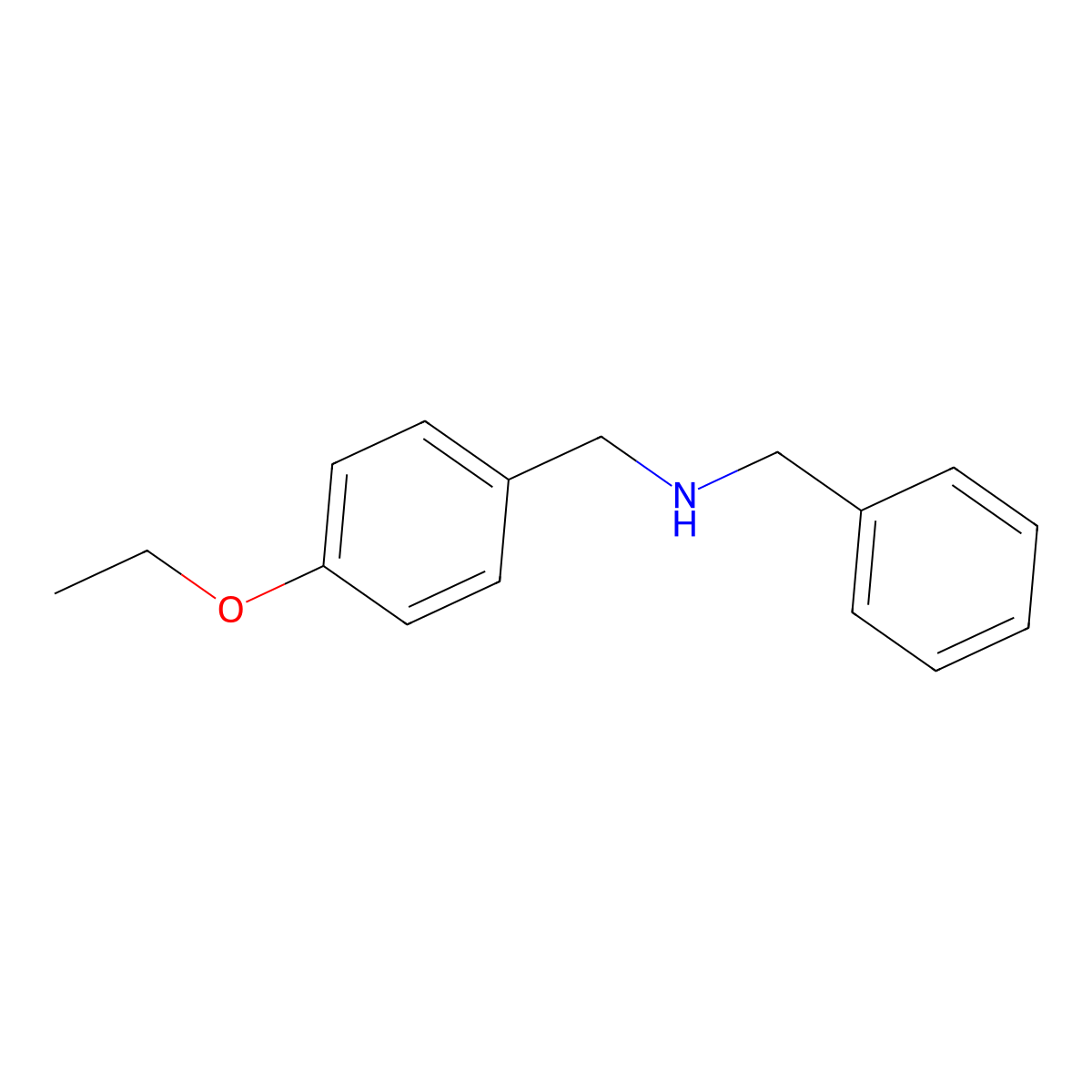Benzyl-(4-ethoxy-benzyl)-amine molecular structure, CAS 333755-96-7