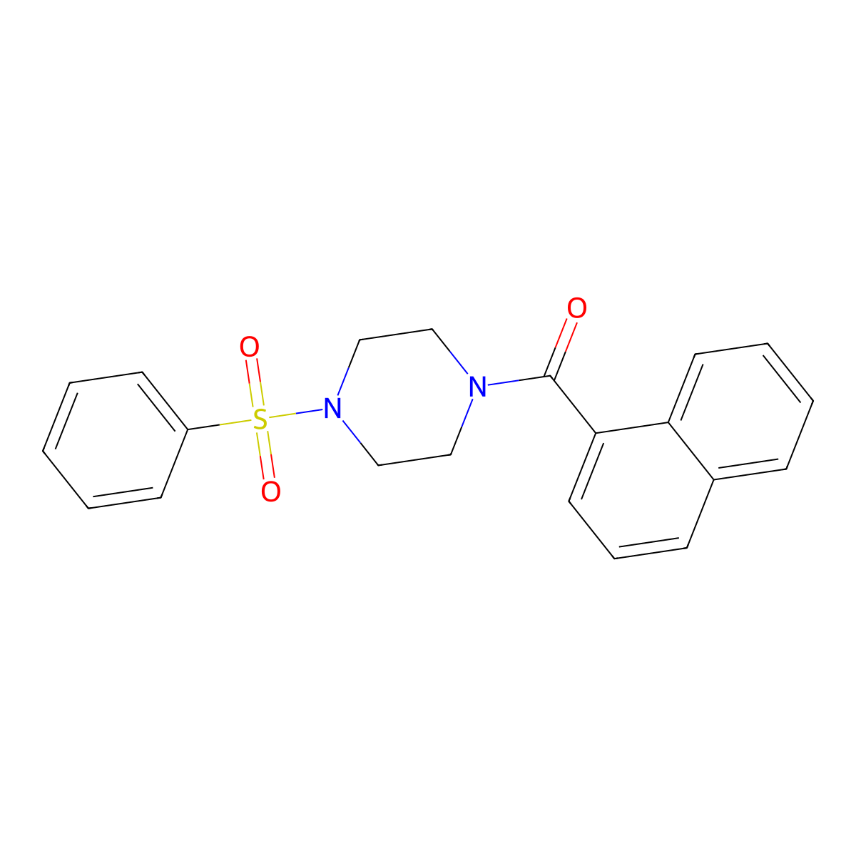 Naphthyl 4-(phenylsulfonyl)piperazinyl ketone molecular structure, CAS 333756-95-9