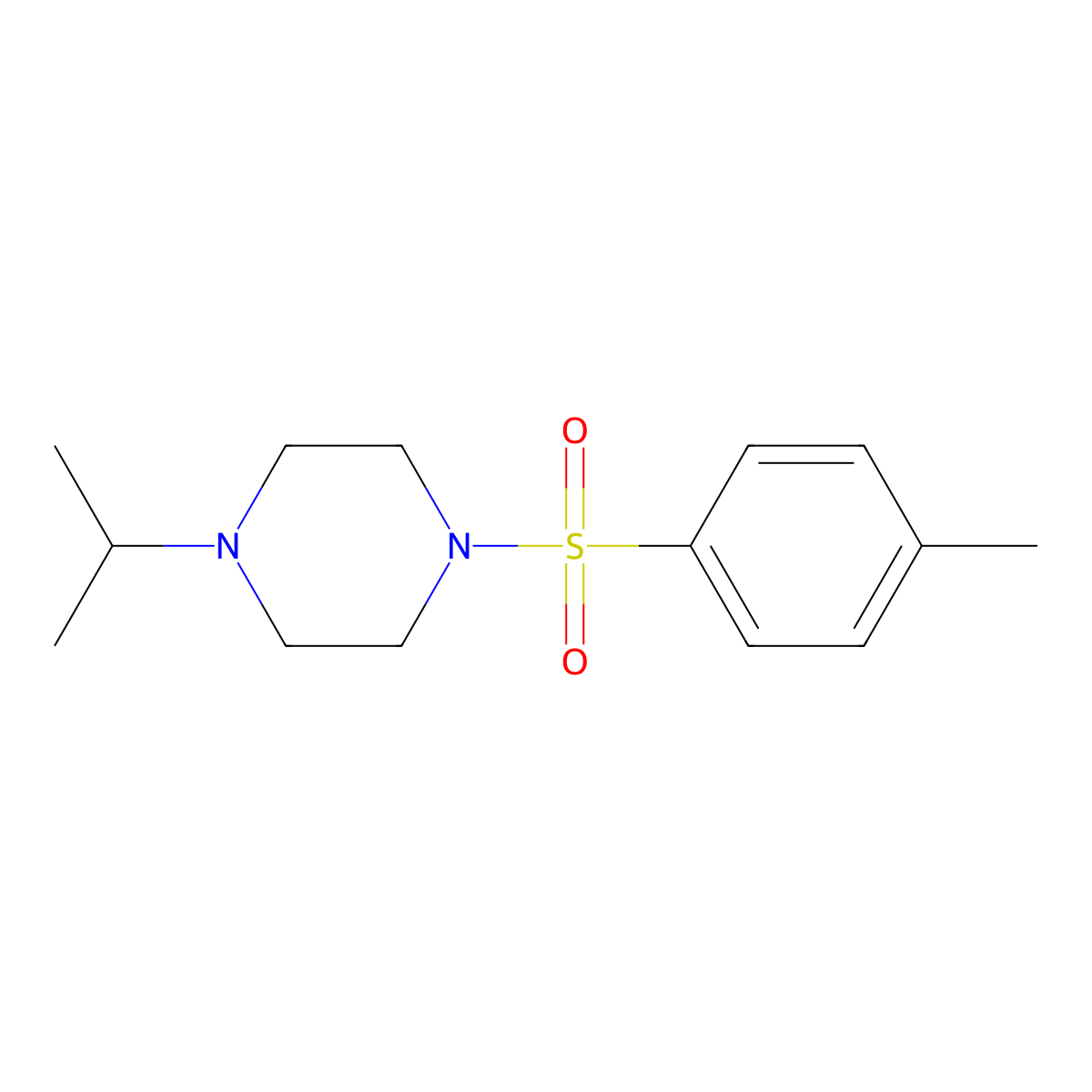 1-(4-Methylphenyl)sulfonyl-4-propan-2-ylpiperazine molecular structure, CAS 333757-98-5