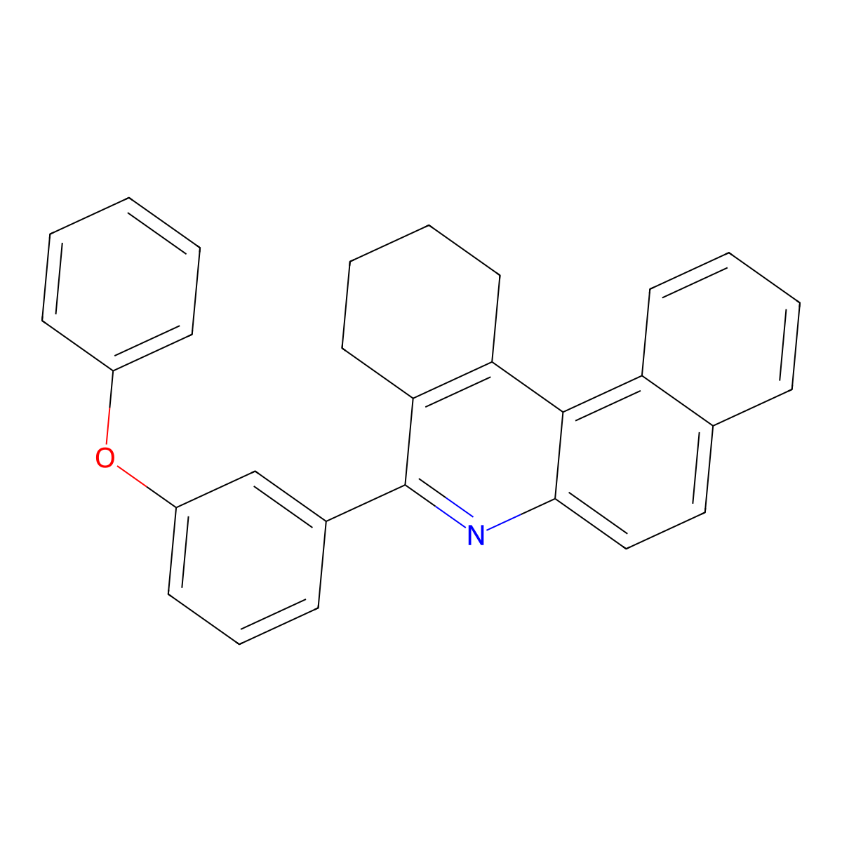 5-(3-Phenoxyphenyl)-1,2,3,4-tetrahydrobenzo[a]phenanthridine molecular structure, CAS 333759-57-2