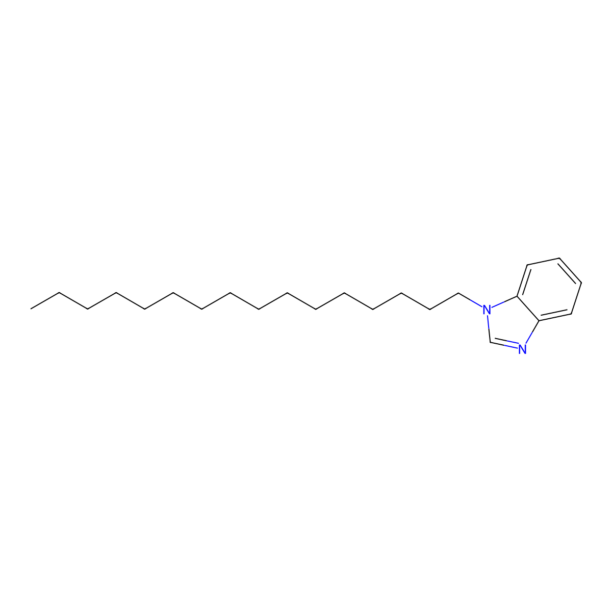 1-Hexadecyl-1H-benzimidazole molecular structure, CAS 333765-98-3