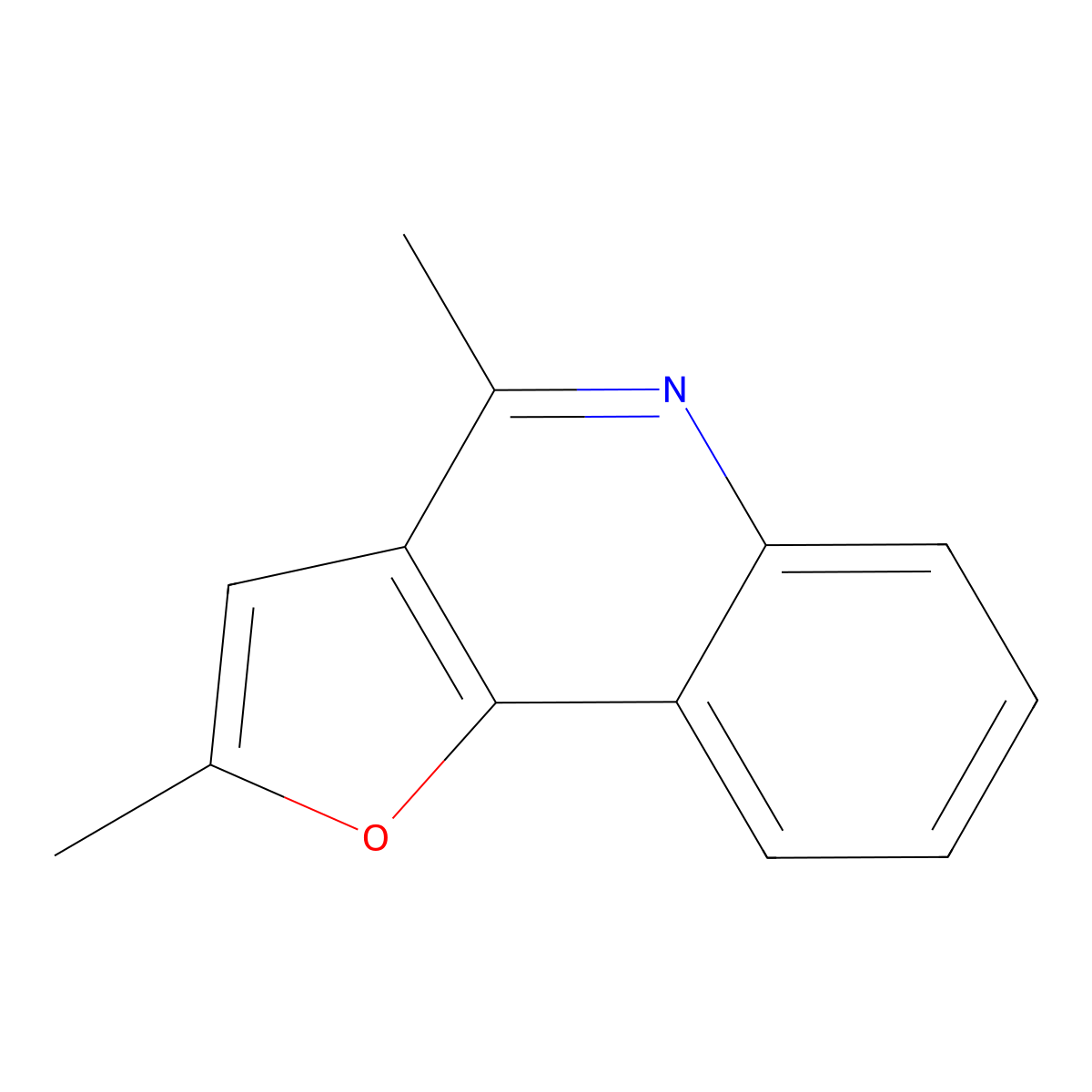 2,4-Dimethylfuro[3,2-c]quinoline molecular structure, CAS 333769-47-4