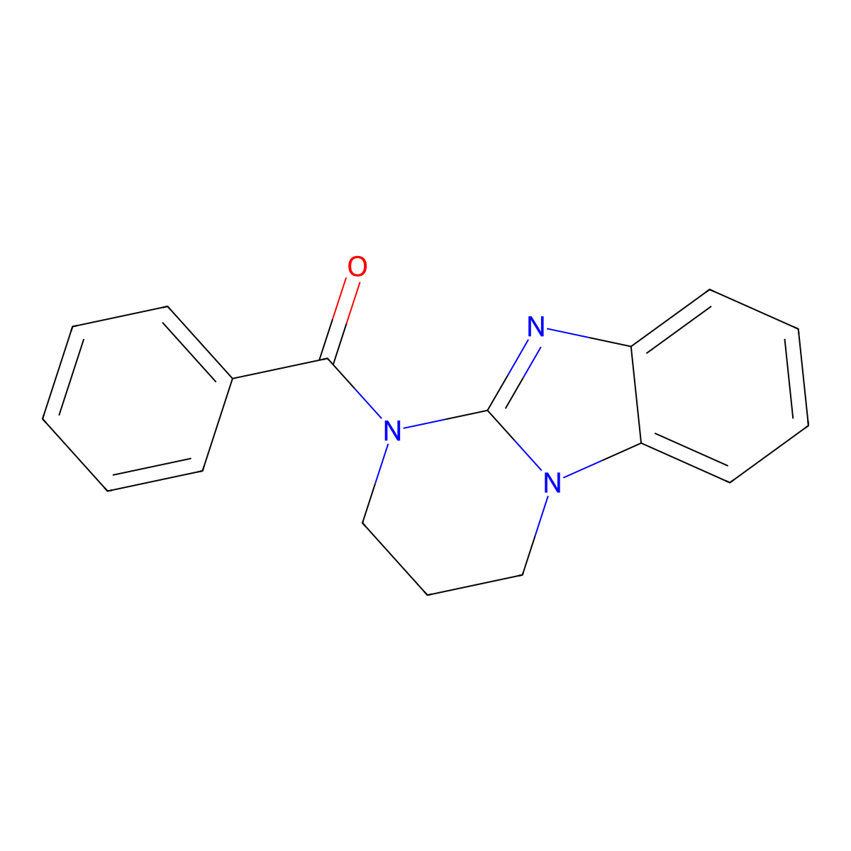 3,4-dihydropyrimido[1,2-a]benzimidazol-1(2H)-yl(phenyl)methanone molecular structure, CAS 333771-35-0