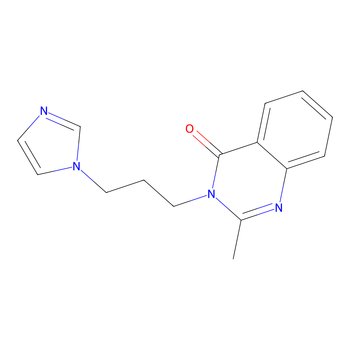 3-(3-Imidazol-1-ylpropyl)-2-methylquinazolin-4-one molecular structure, CAS 333775-42-1