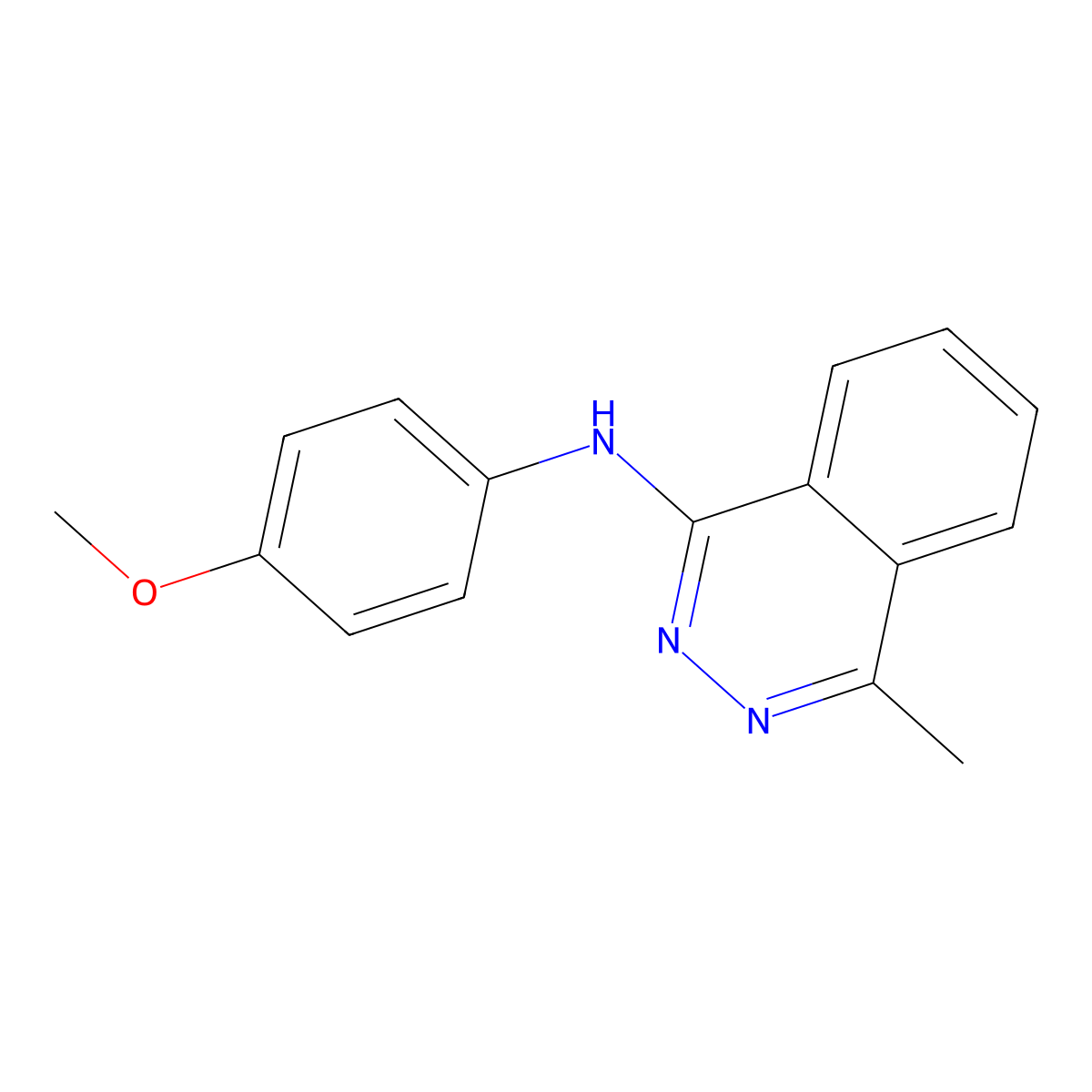 N-(4-methoxyphenyl)-4-methylphthalazin-1-amine molecular structure, CAS 333776-09-3