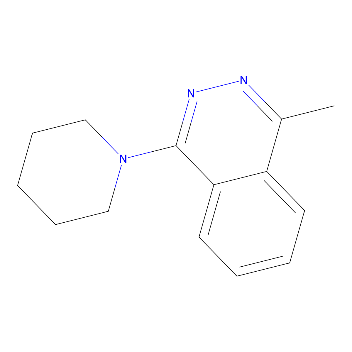 1-Methyl-4-(piperidin-1-yl)phthalazine molecular structure, CAS 333776-14-0
