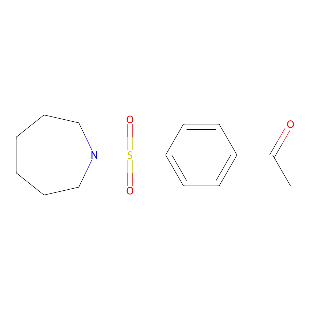 1-[4-(Azepane-1-sulfonyl)phenyl]ethan-1-one molecular structure, CAS 333787-87-4