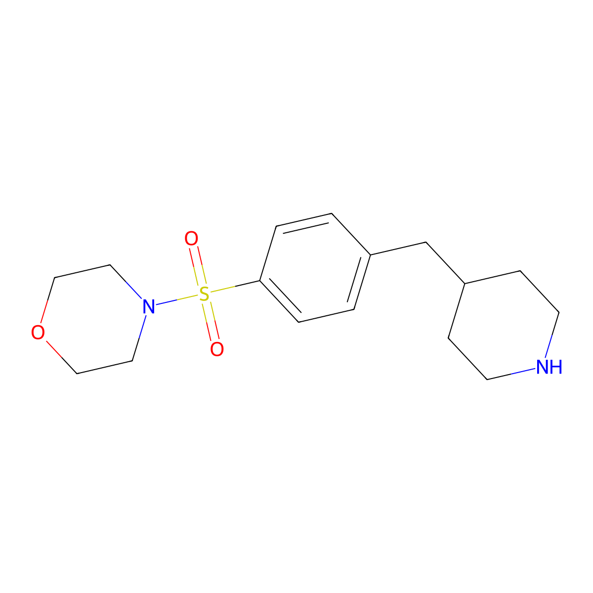 4-(4-Piperidin-4-ylmethyl-benzenesulfonyl)-morpholine molecular structure, CAS 333795-01-0