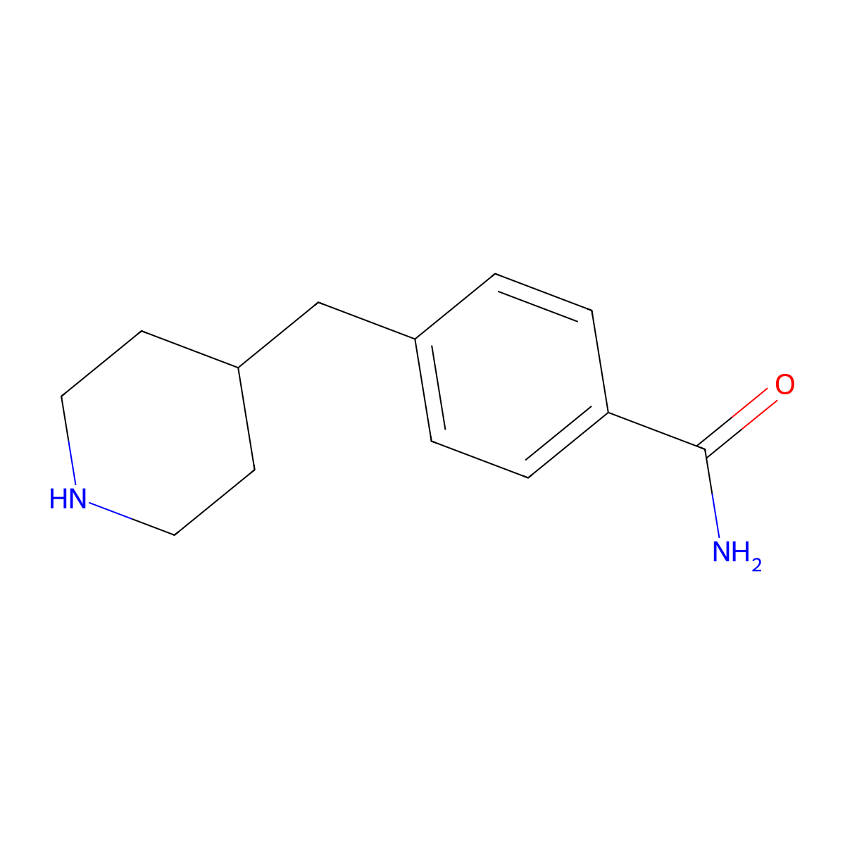 4-Piperidin-4-ylmethyl-benzamide molecular structure, CAS 333795-12-3
