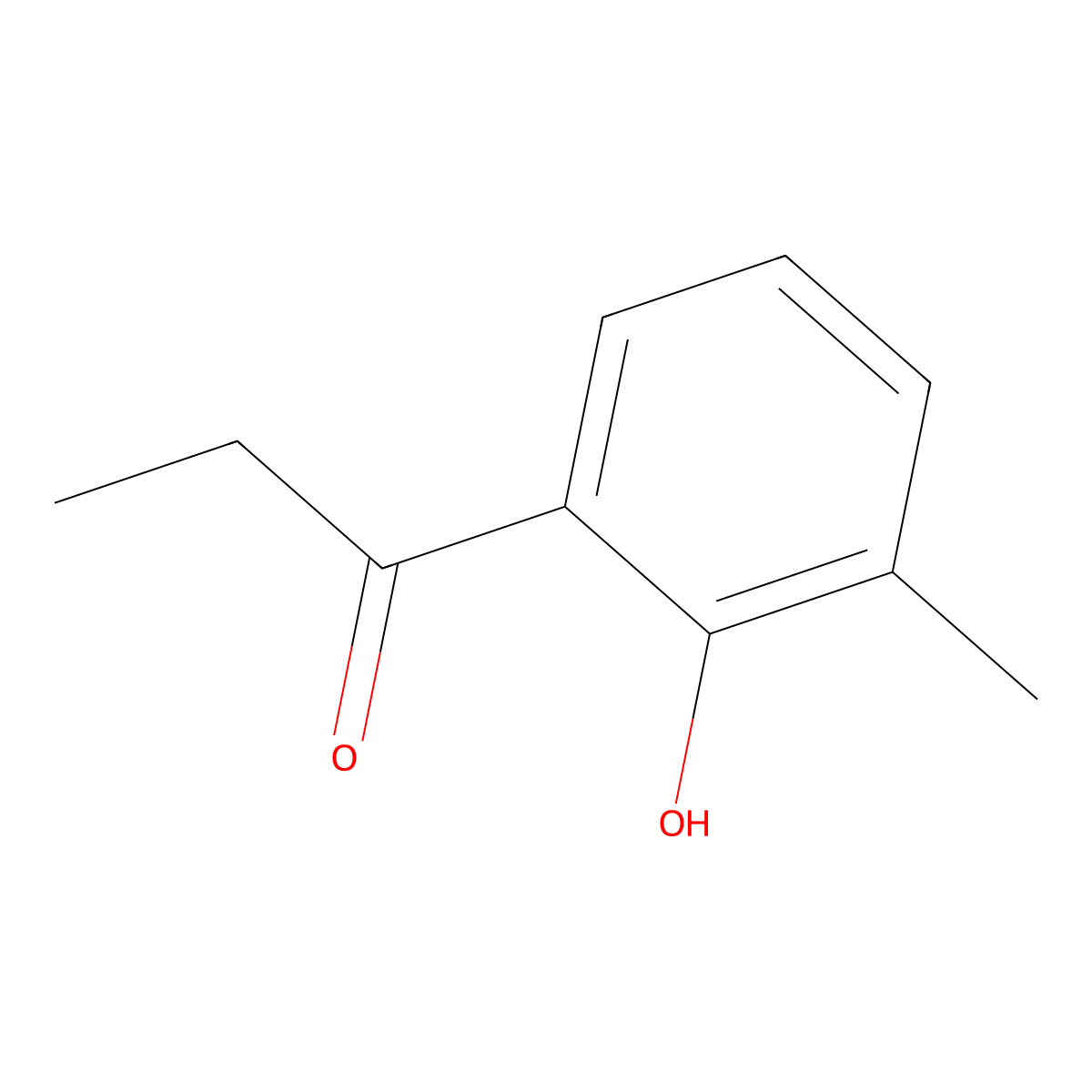 1-(2-Hydroxy-3-methylphenyl)propan-1-one molecular structure, CAS 3338-15-6