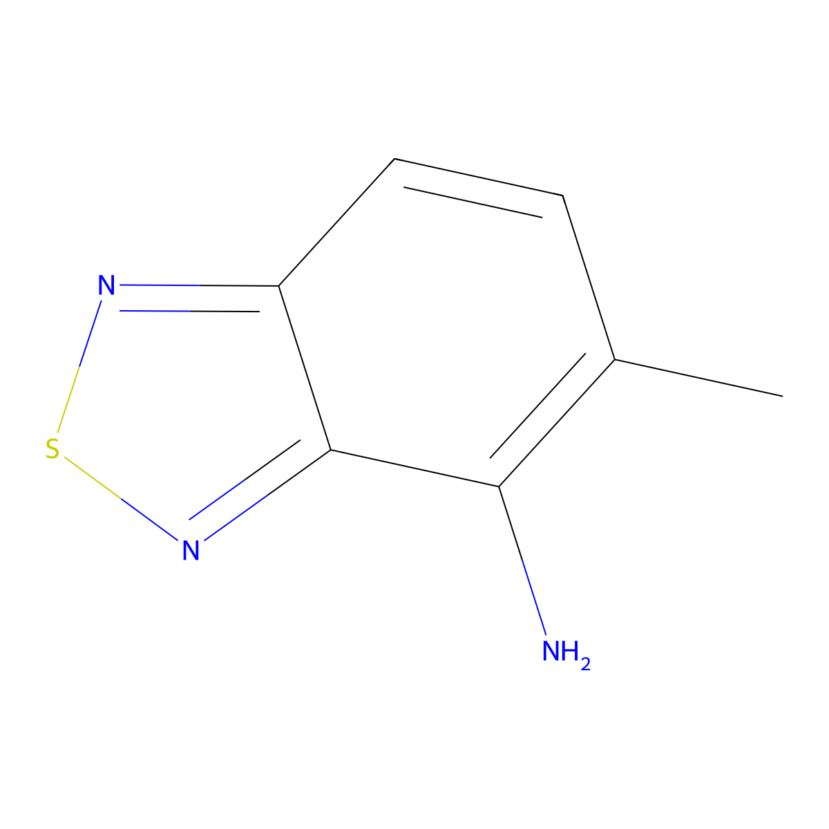 4-Amino-5-methylbenzo-2,1,3-benzothiadiazole molecular structure, CAS 3338-93-0