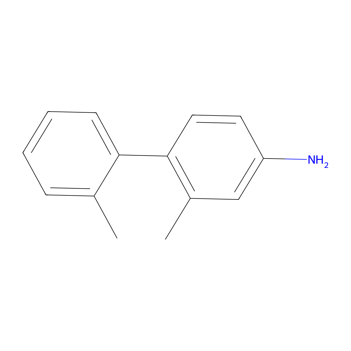 2,2'-Dimethyl-[1,1'-biphenyl]-4-amine molecular structure, CAS 33384-13-3