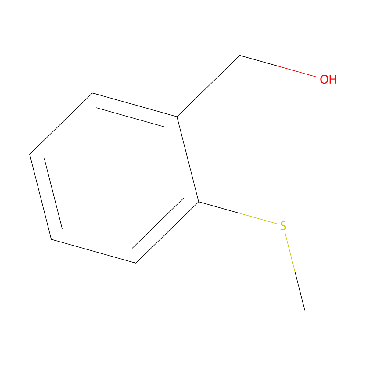(2-Methylsulfanylphenyl)methanol molecular structure, CAS 33384-77-9
