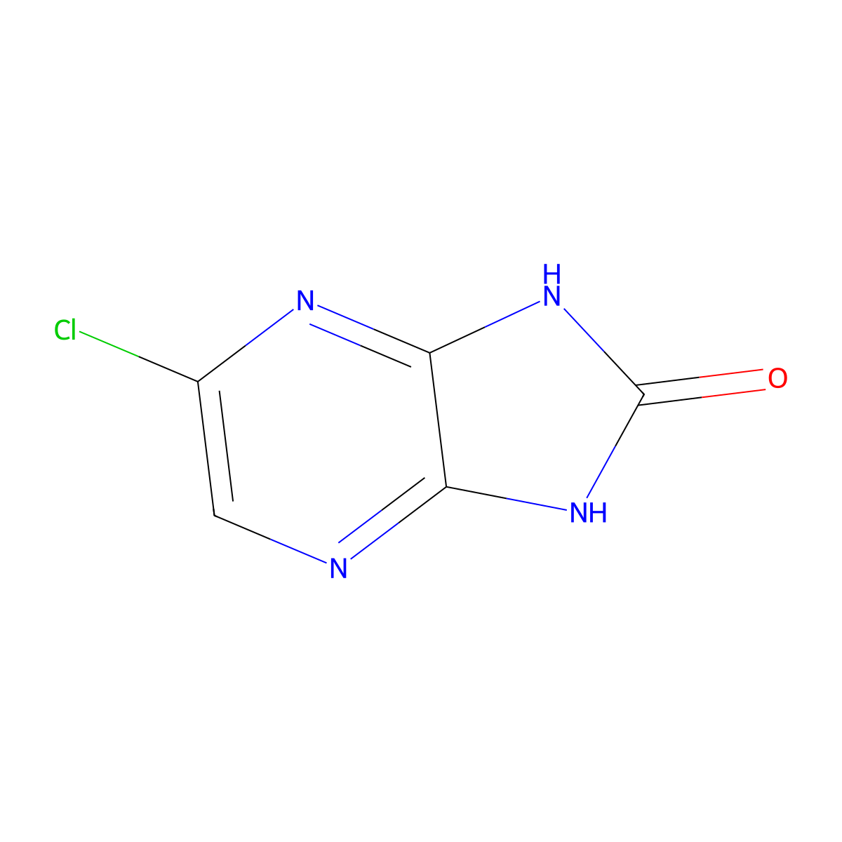 5-chloro-1,3-dihydro-2H-imidazo(4,5-b)pyrazin-2-one molecular structure, CAS 33386-23-1