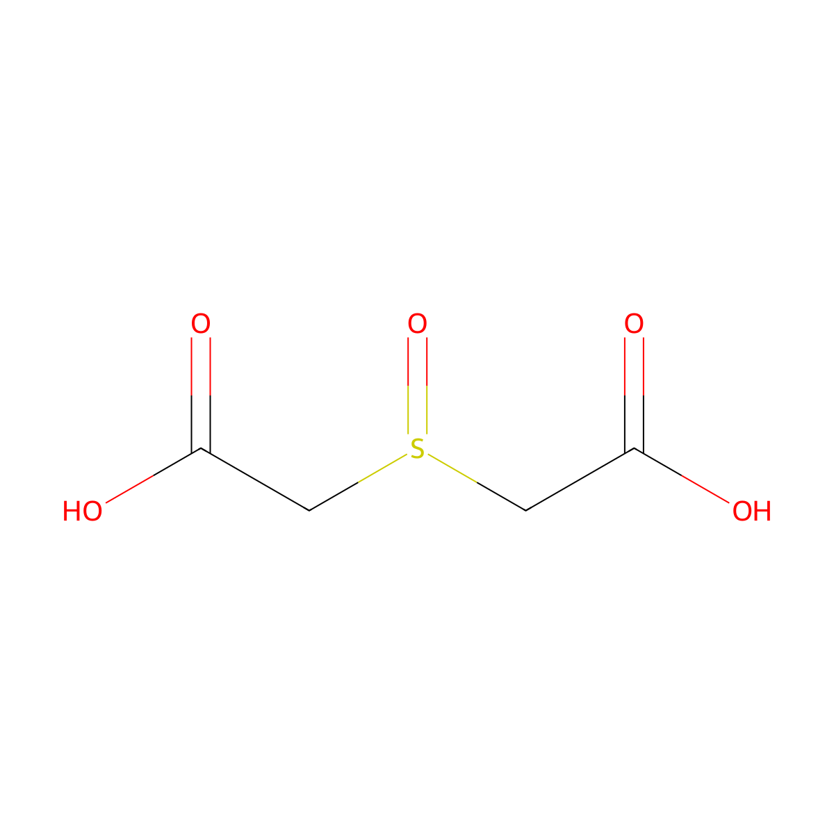 2,2'-Sulfinylbis(acetic acid) molecular structure, CAS 33388-14-6
