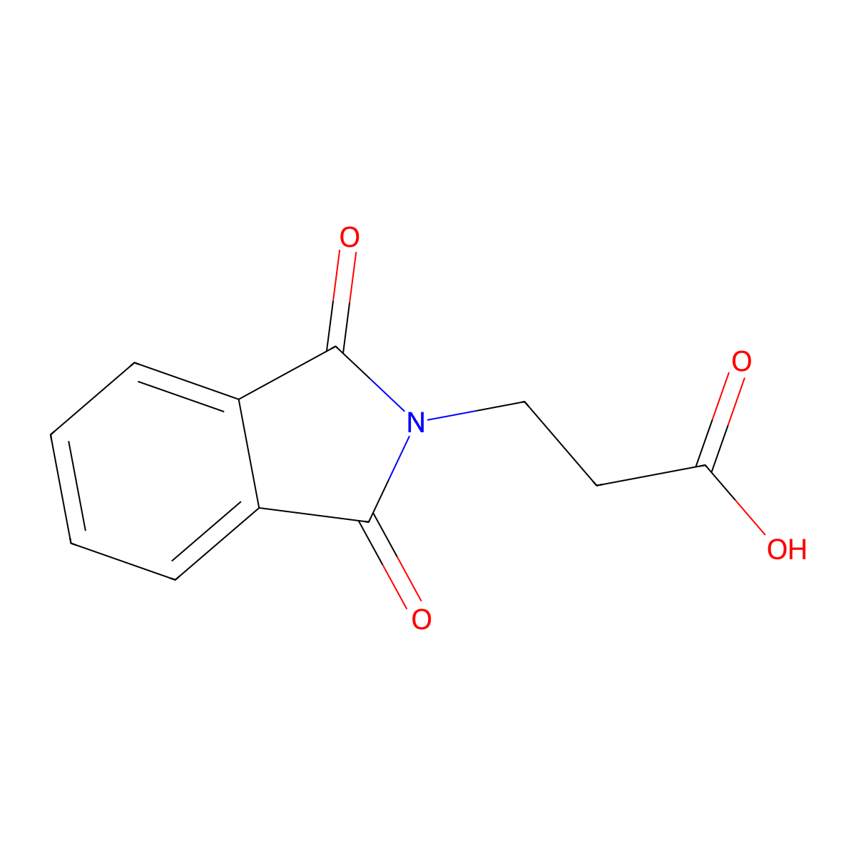 3-Phthalimidopropionic acid molecular structure, CAS 3339-73-9