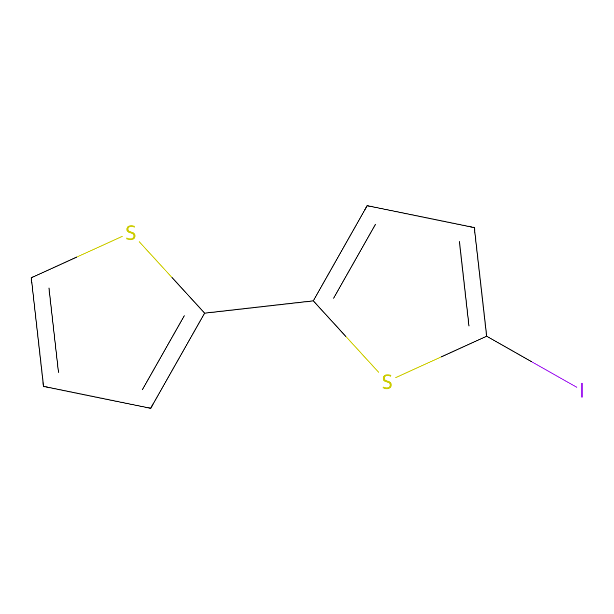 5-Iodo-2,2'-bithiophene molecular structure, CAS 3339-79-5