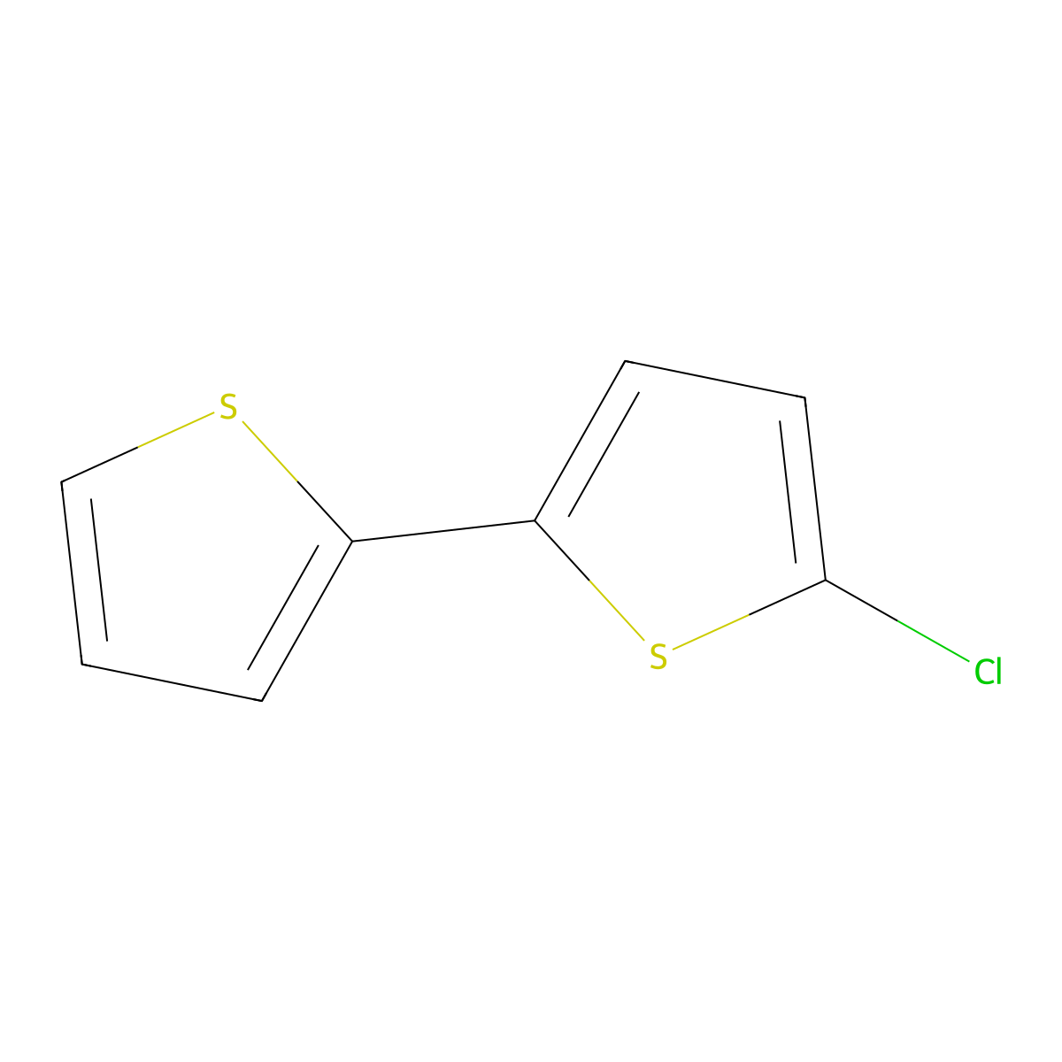 5-Chloro-2,2'-bithiophene molecular structure, CAS 3339-85-3