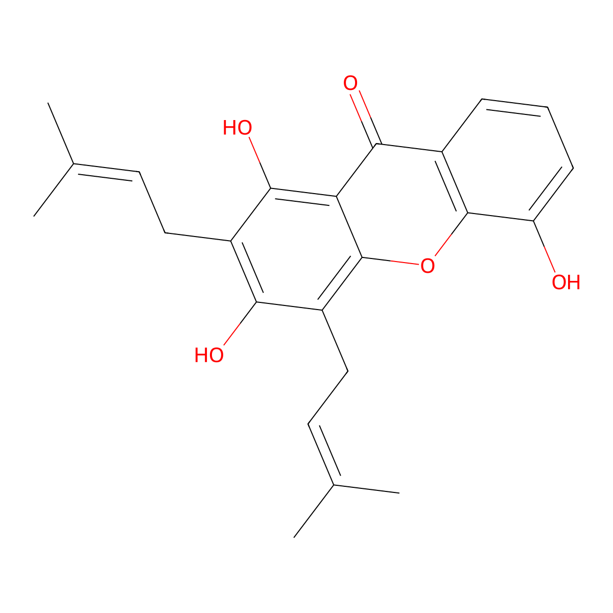 8-Deoxygartanin molecular structure, CAS 33390-41-9