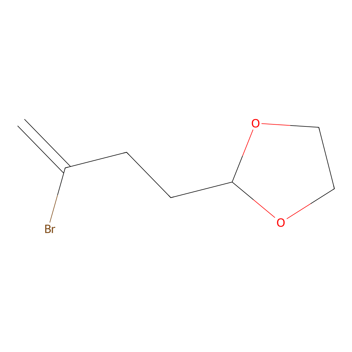 2-(3-Bromo-but-3-enyl)-[1,3]dioxolane molecular structure, CAS 333961-98-1
