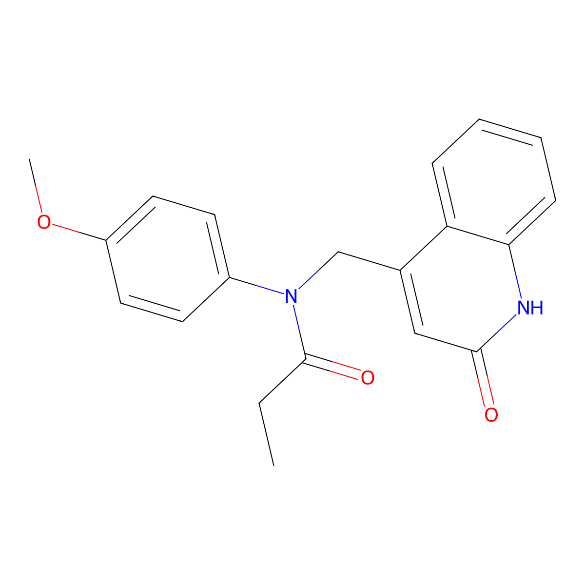 N-(4-methoxyphenyl)-N-[(2-oxo-1H-quinolin-4-yl)methyl]propanamide molecular structure, CAS 333982-58-4