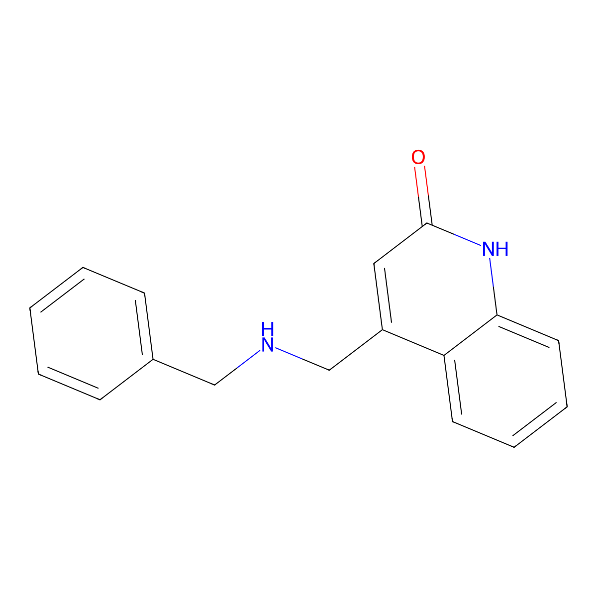 4-((Benzylamino)methyl)quinolin-2-ol molecular structure, CAS 333984-69-3