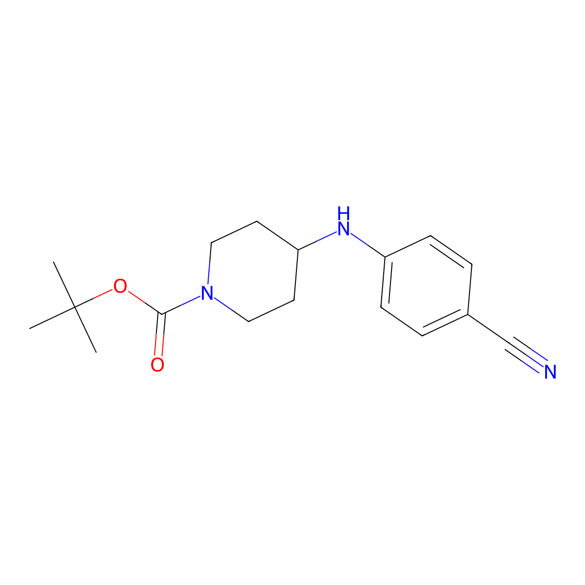 1-Boc-4-[(4-cyanophenyl)amino]-piperidine molecular structure, CAS 333986-52-0