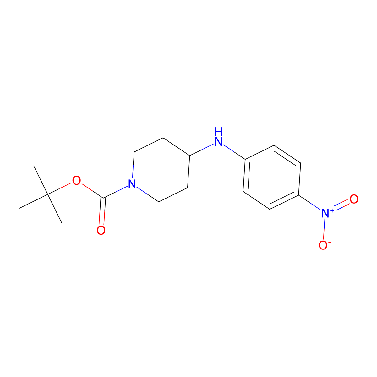 tert-butyl 4-(4-nitroanilino)tetrahydro-1(2H)-pyridinecarboxylate molecular structure, CAS 333986-61-1