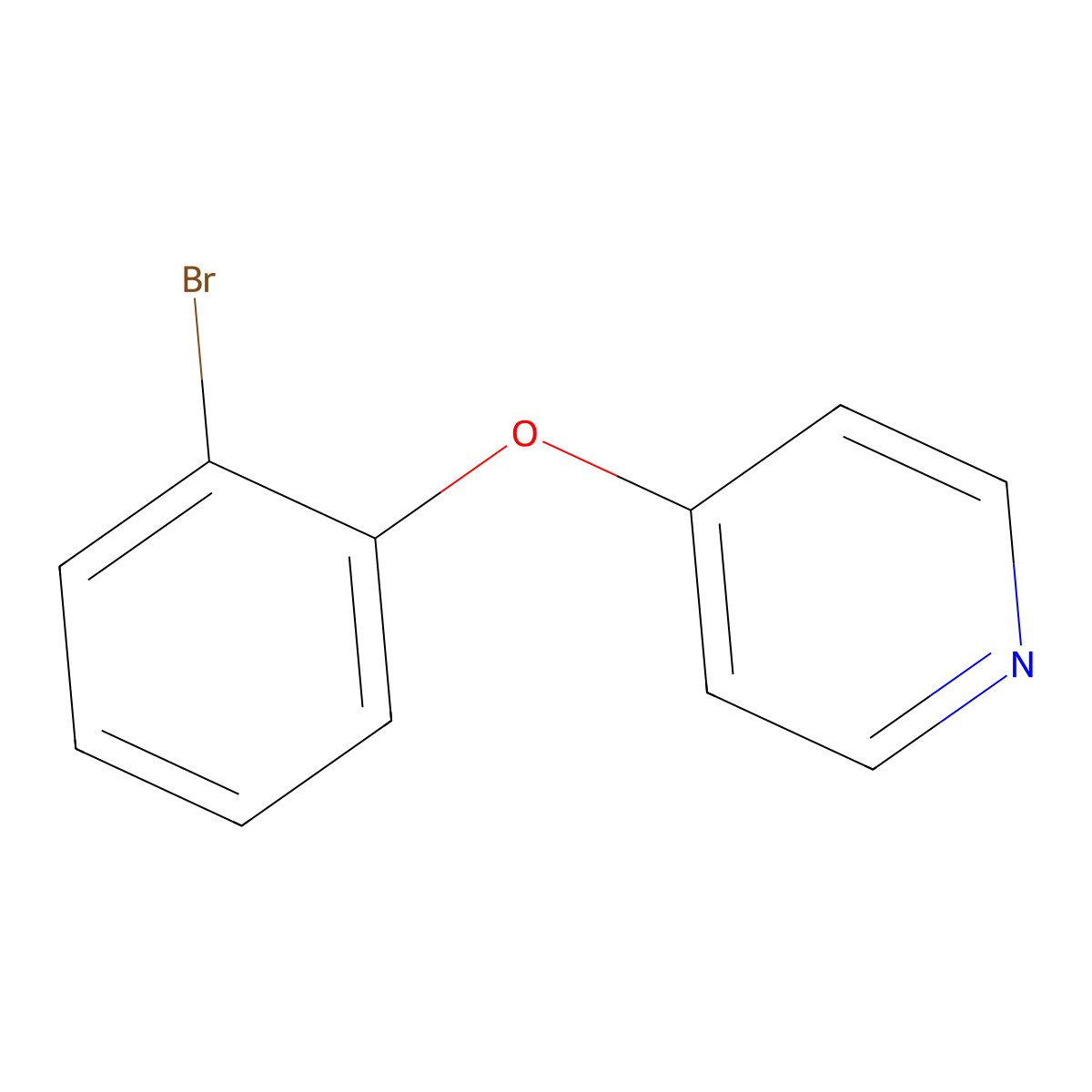 4-(2-Bromophenoxy)pyridine molecular structure, CAS 33399-23-4