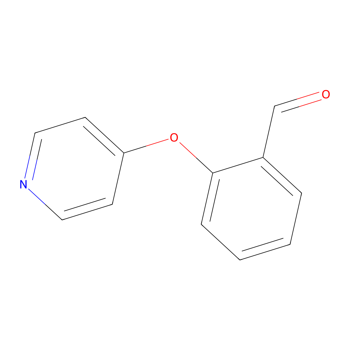 2-(Pyridin-4-Yloxy)Benzaldehyde molecular structure, CAS 33399-37-0