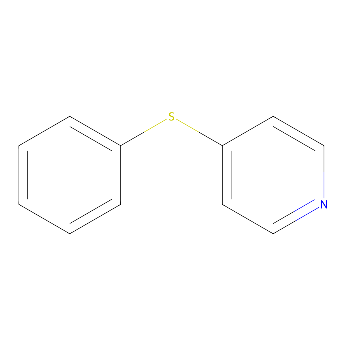 4-(Phenylthio)pyridine molecular structure, CAS 33399-48-3