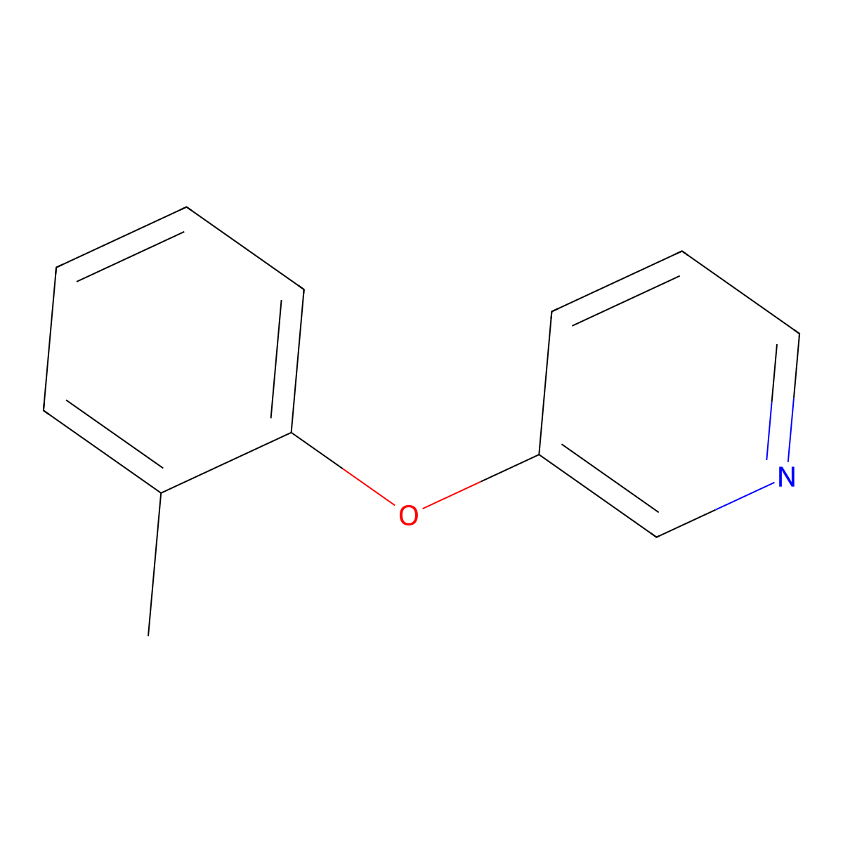 3-(2-Methylphenoxy)pyridine molecular structure, CAS 33399-54-1