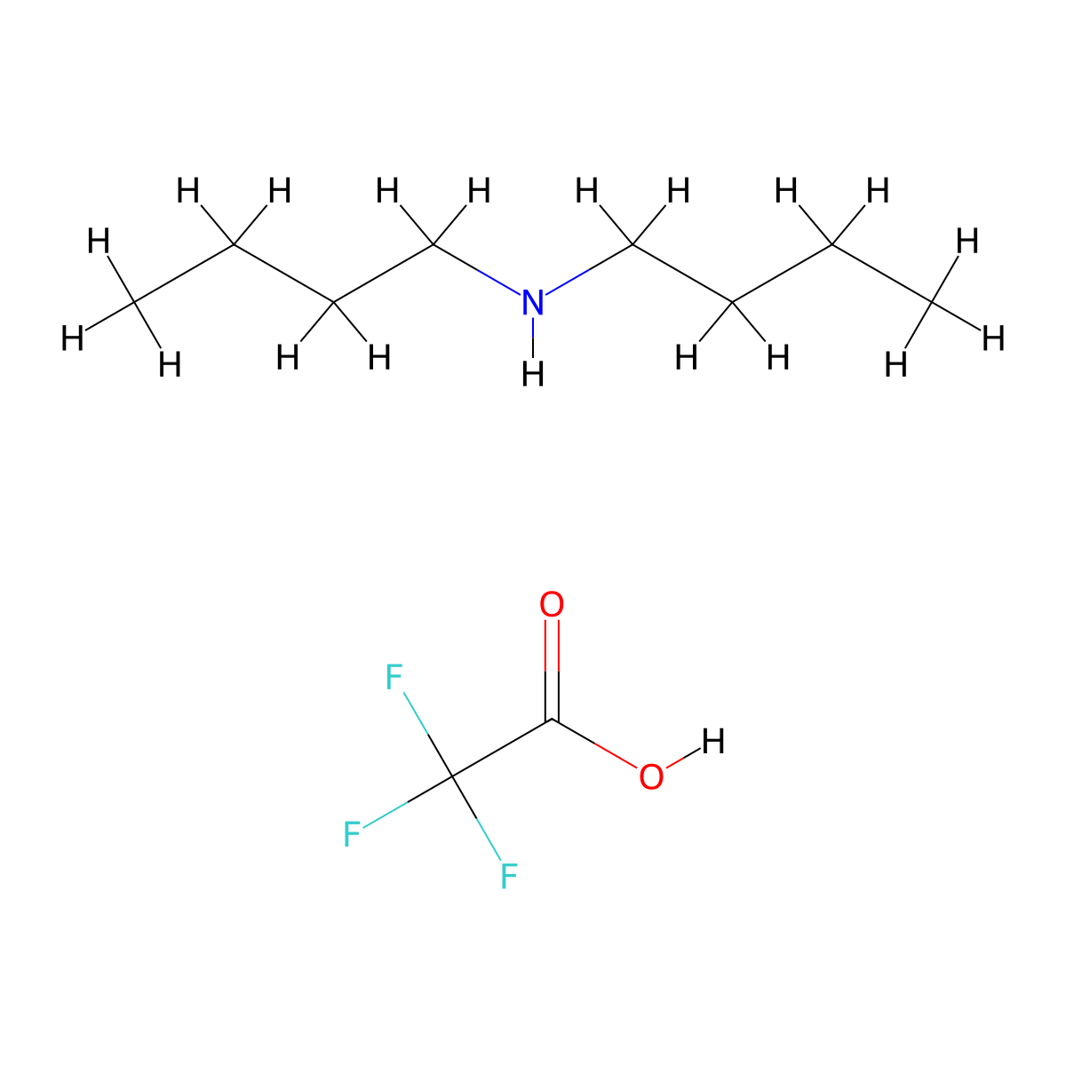 Dibutylamine Trifluoroacetate molecular structure, CAS 334-41-8