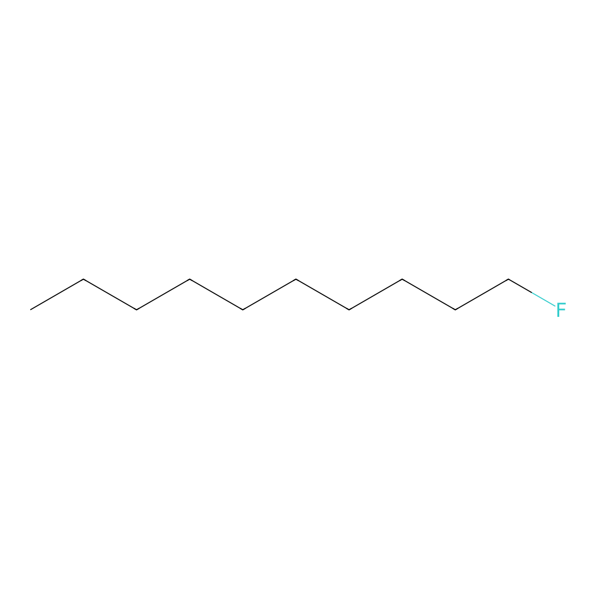 1-Fluorodecane molecular structure, CAS 334-56-5