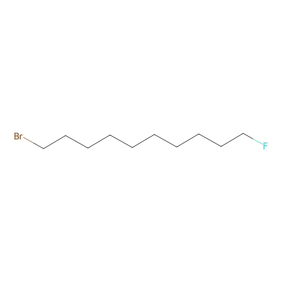 Decane, 1-bromo-10-fluoro- molecular structure, CAS 334-61-2