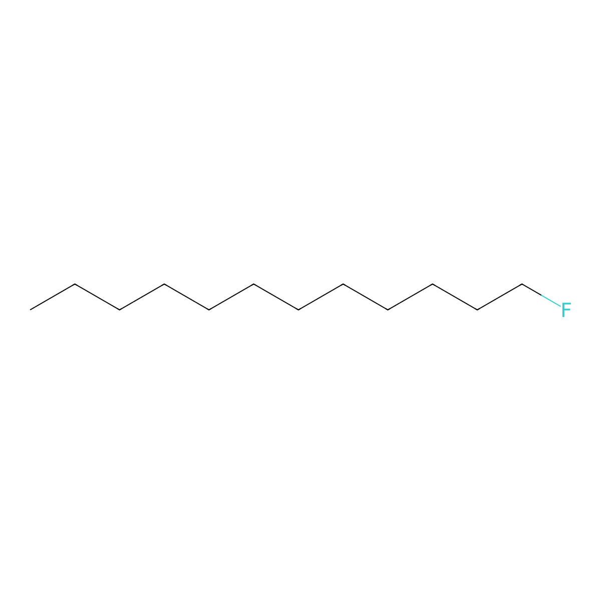 1-Fluorododecane molecular structure, CAS 334-68-9