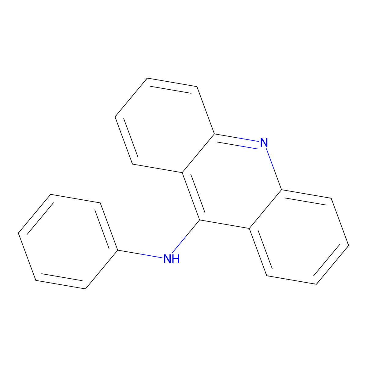 N-Phenyl-9-acridinamine molecular structure, CAS 3340-22-5