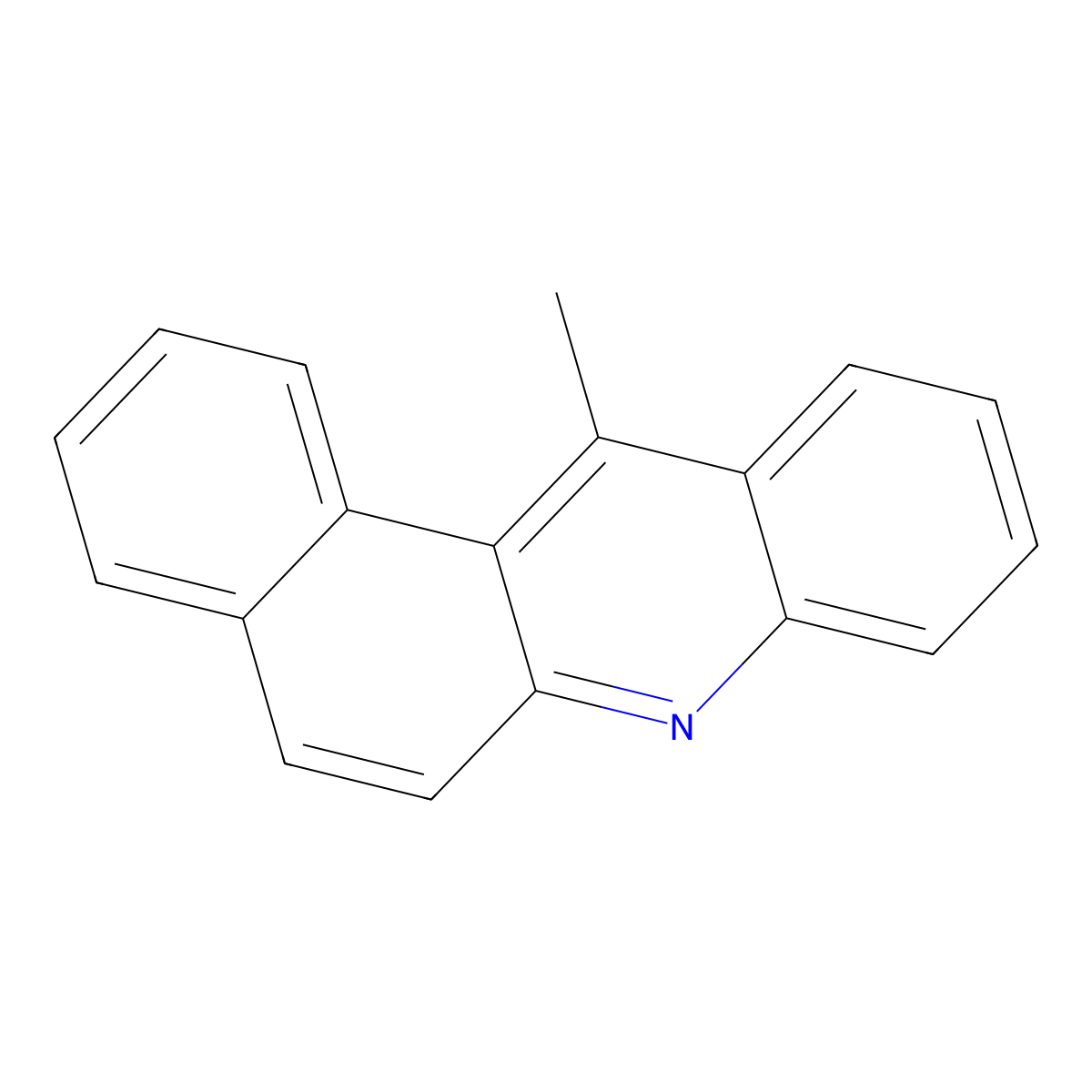 12-Methylbenz(a)acridine molecular structure, CAS 3340-93-0