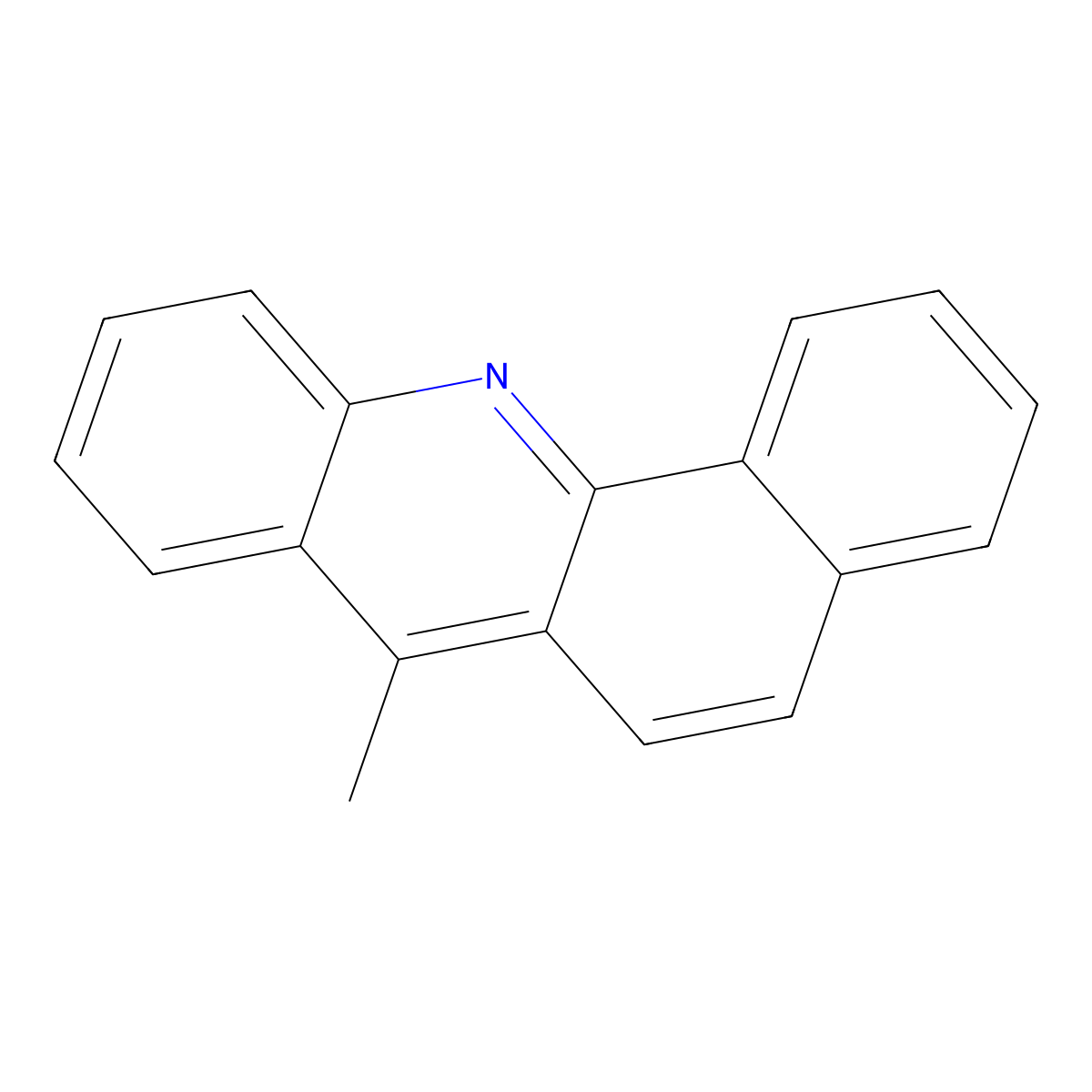 7-Methylbenz(c)acridine molecular structure, CAS 3340-94-1