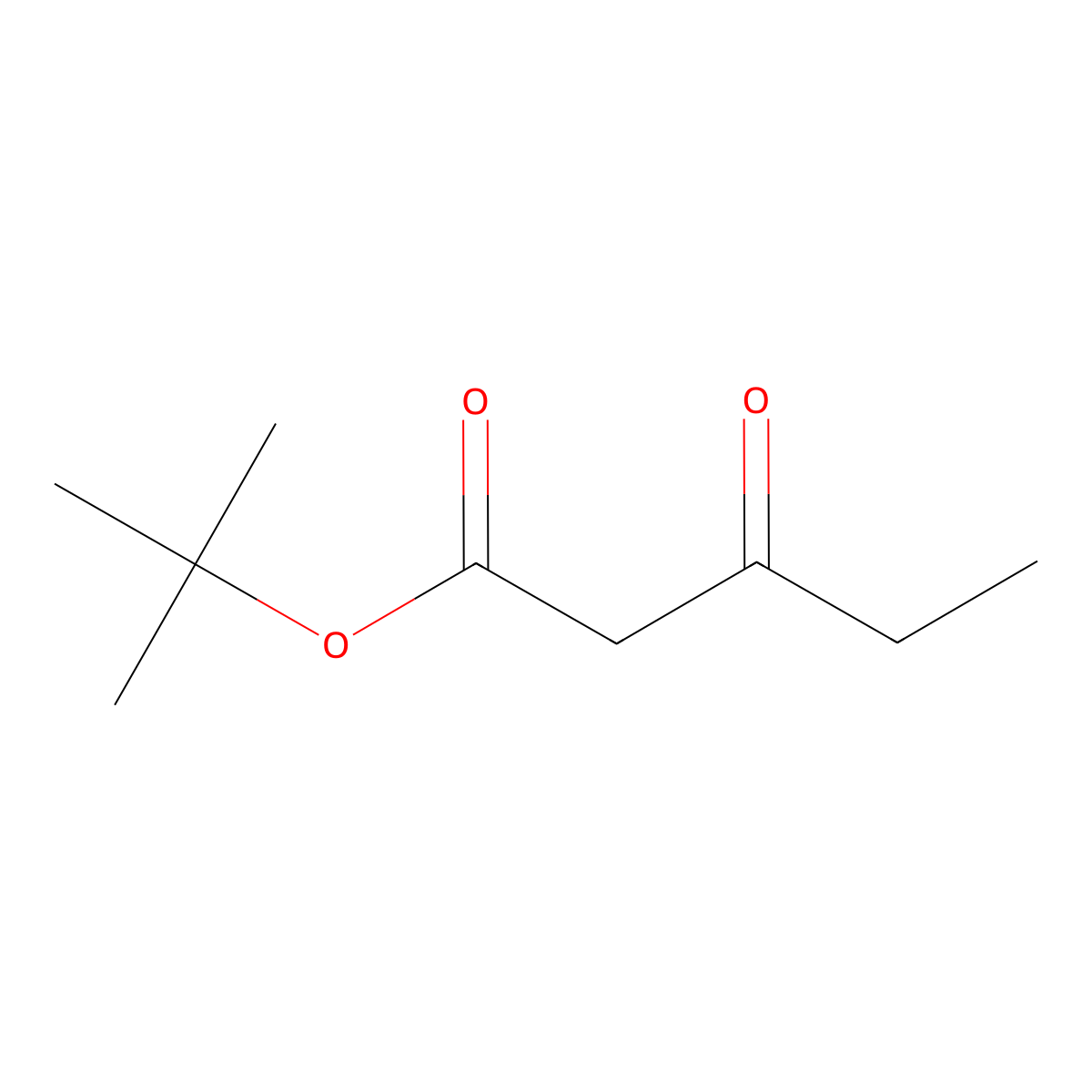 Tert-butyl 3-oxopentanoate molecular structure, CAS 33400-61-2