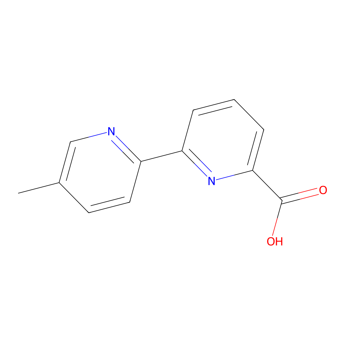 5'-Methyl-[2,2'-bipyridine]-6-carboxylic acid molecular structure, CAS 334001-79-5