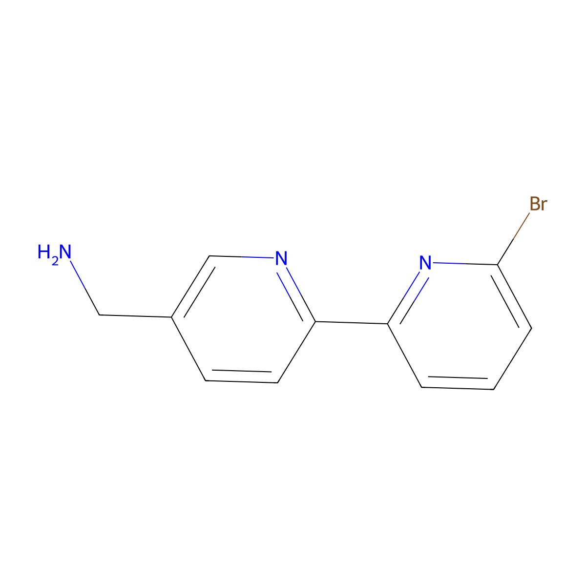 6-Bromo-5'-aminomethyl-2,2'-bipyridine molecular structure, CAS 334001-83-1