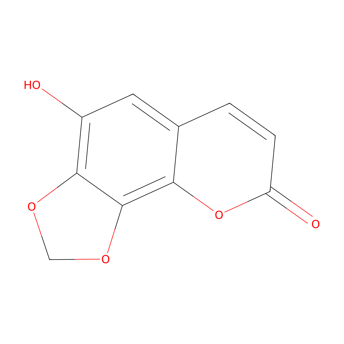 8H-1,3-Dioxolo[4,5-h][1]benzopyran-8-one, 4-hydroxy- molecular structure, CAS 334007-19-1