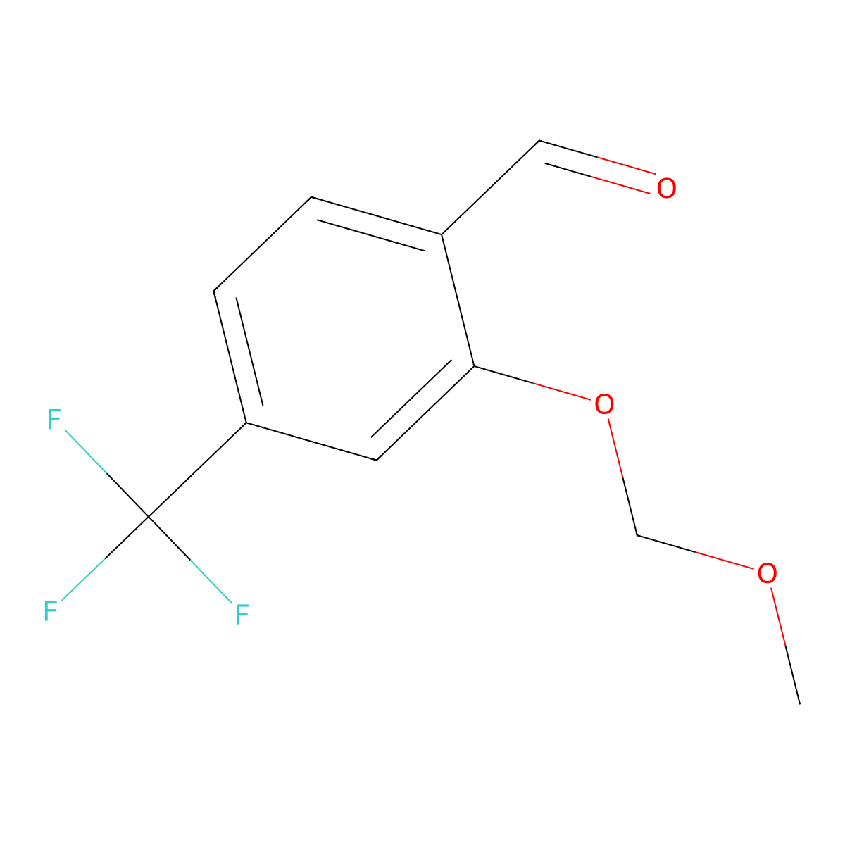 2-(Methoxymethoxy)-4-(trifluoromethyl)benzaldehyde molecular structure, CAS 334015-45-1