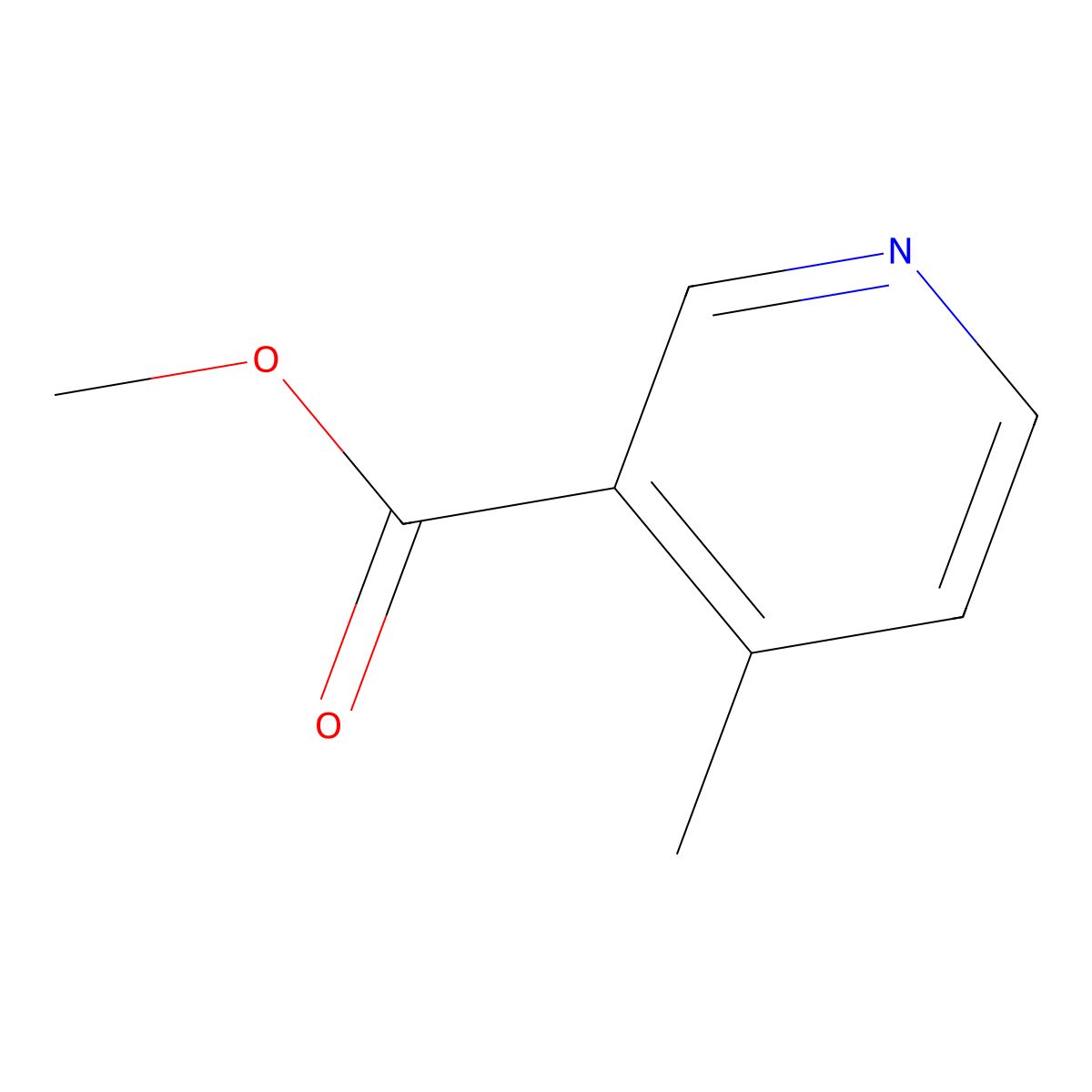 Methyl 4-methylnicotinate molecular structure, CAS 33402-75-4