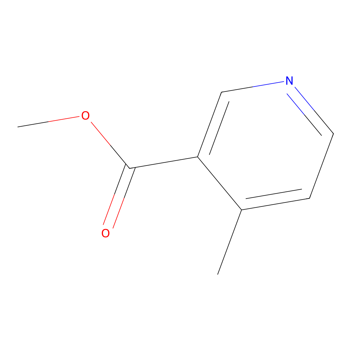 Methyl 4-methylnicotinate molecular structure, CAS 33402-75-4